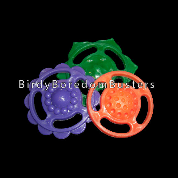 11/2 Inch Plastic Flower Rounds Bird Toy, Sugar Glider Toy Parts