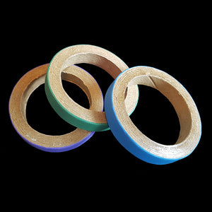 Non-toxic, bird safe paper rings can be used as foot toys, slipped over perches or used as a toy base. Approx size 2-3/4" by 1/2".
