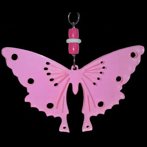 An acrylic butterfly with six 1/4" holes & two smaller holes measuring 5-3/4" by 6" including link. An excellent start for medium toys.  Available in yellow only.
