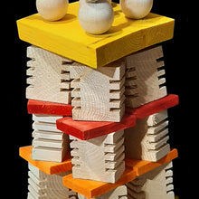 Load image into Gallery viewer, Wood parrot toy for african grey, amazon, cockatoo parrots.
