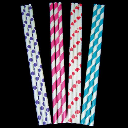 Sturdy straws made from thick paper which makes them great for shredding. Push them through a handheld pencil sharpener and they make nice spirals!