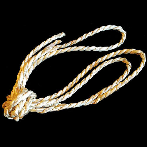 Natural seagrass hand twisted to form a twine-like cord approx 1/8